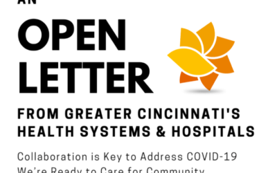 Open Letter from Greater Cincinnati Health Systems & Hospitals